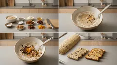 ラムレーズン×オレンジピール香る、低糖質ビスコッティ（二度焼きでカリッと）